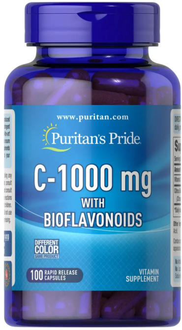 Вітамін С 1000 мг Puritan's Pride Vitamin C with Bioflavonoids 100 капс Київ - фото 1