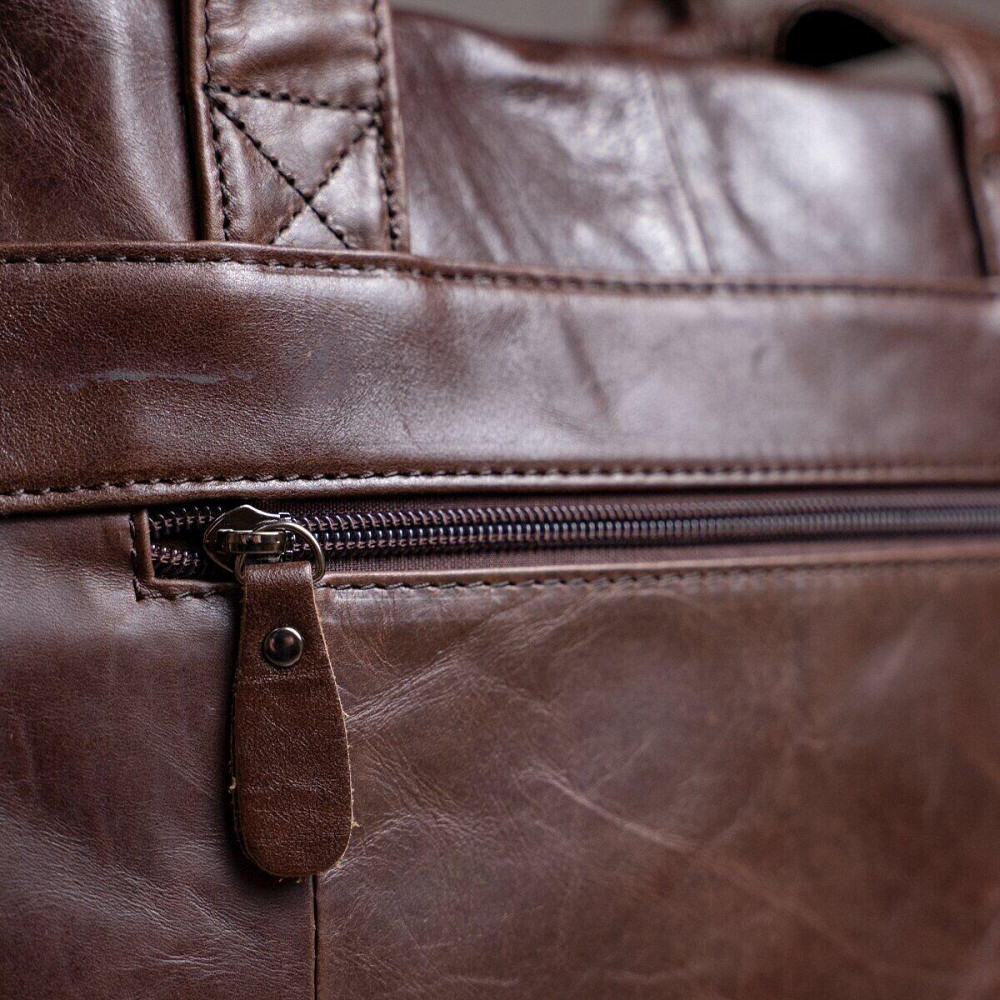 Сумка чоловіча Vintage 14088 Коричнева Київ - фото 8