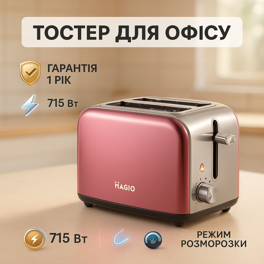 Тостер на 2 скибочки з терморегулятором Magio MG-286, Тостер хорошої якості, Сендвічниця для тостів AX-42 Львів - фото 17