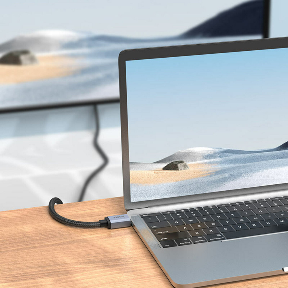 Кабель HOCO US03 HDTV 2.0 Male to Male 4K HD data cable(L=3M) Black Київ - фото 5