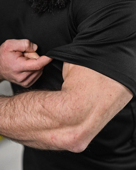 Тактическая потоотводящая футболка veres черная ДЛ6296 Одесса - изображение 4