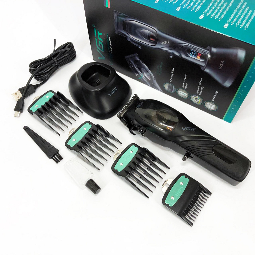 Машинка для стрижки волос и затылка VGR, Машинка для стрижки волос хороша от акб HY-73 Львов - изображение 8