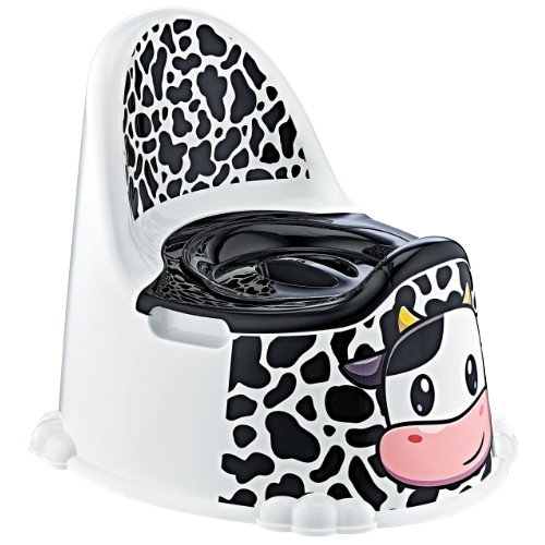 Горщик дитячий з декором Зоопарк Корова ELIF Житомир - фото 1