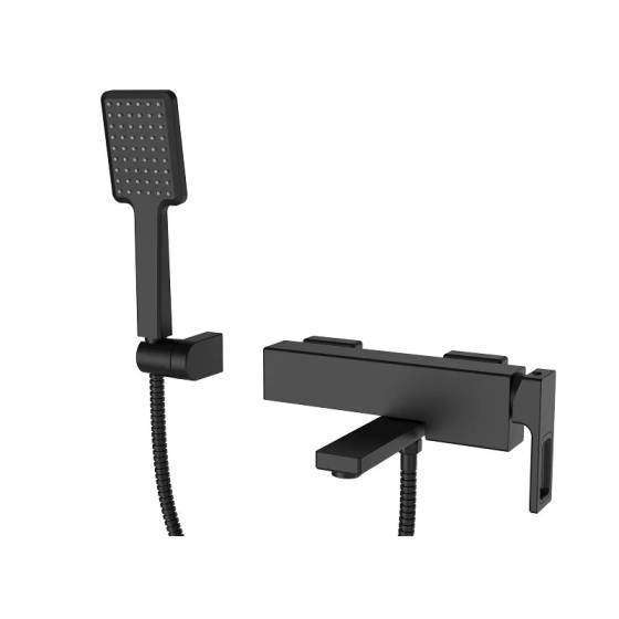 Черный смеситель для ванны Koer KB-41009-05 с коротким изливом KR3503 Харьков