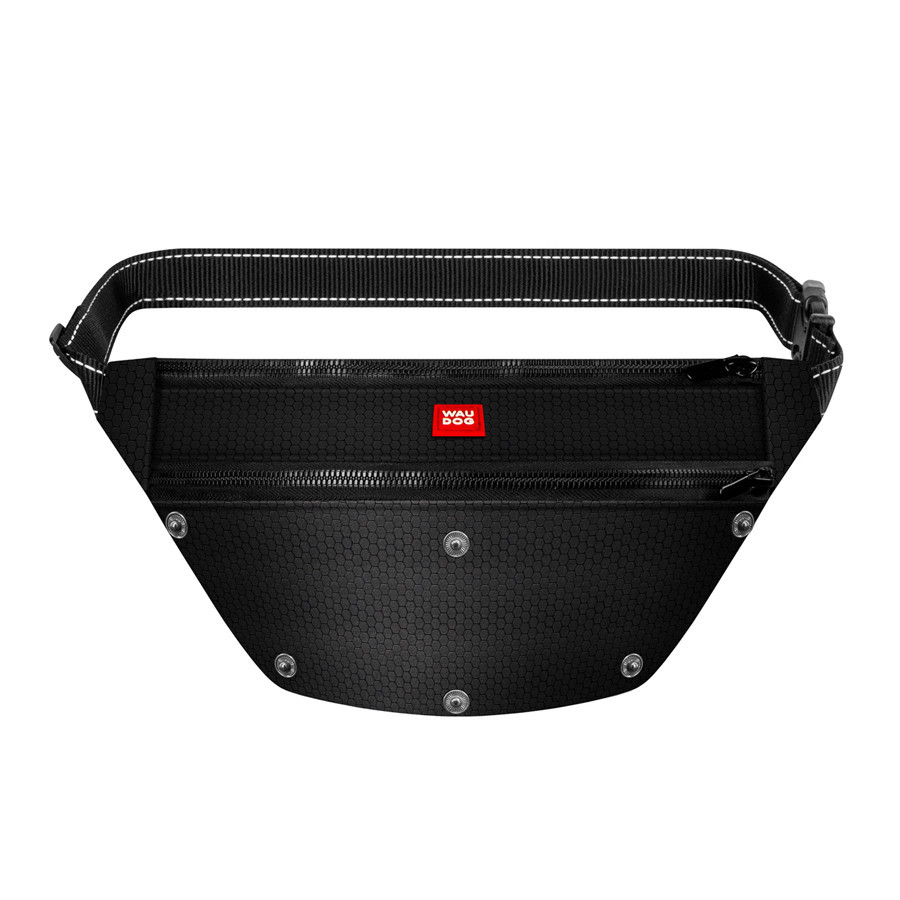 Поясна сумка-бананка WAUDOG Family для корму та аксесуарів, малюнок "Шотландка червона", розмір 33*17*10 см Вінниця - фото 5