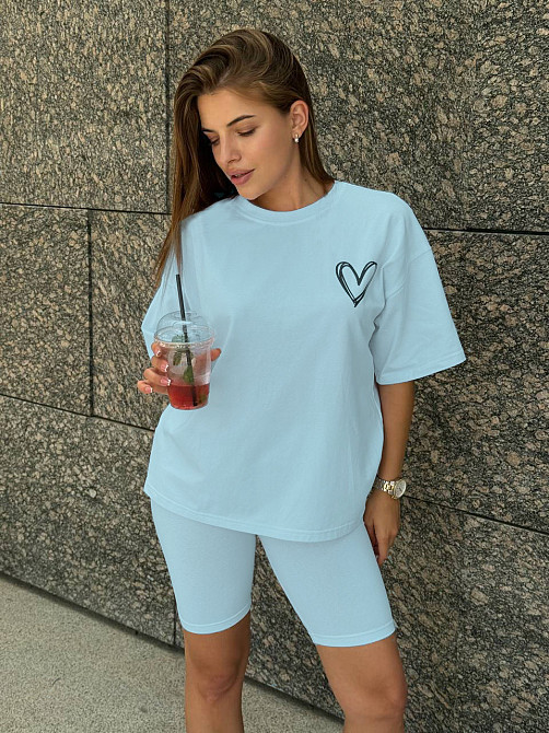 Футболка и велосипедки женские кулир Мятный XL/2XL Харьков - изображение 3