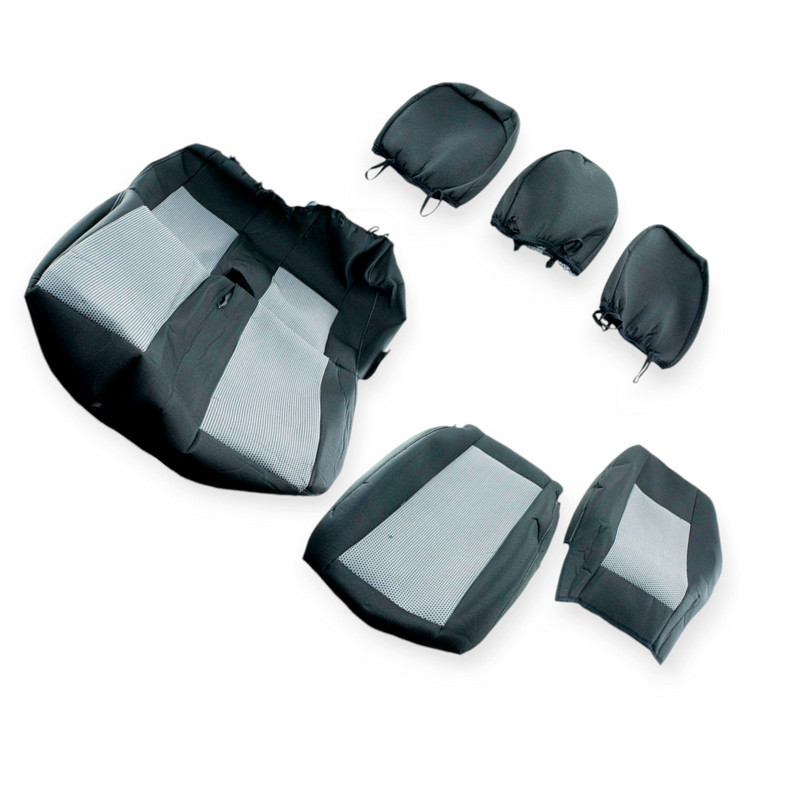 Чехлы mercedes sprinter (1+2) 1995-2006 фургон «ткань» серые салона Мукачево - изображение 1