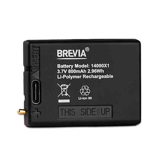 Аккумулятор Brevia 3.7V 800mAh Li-polymer с Type-C для налобных фонарей Львов