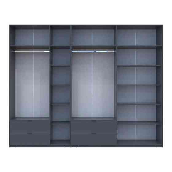 Шафа для одягу Doros Лукас Графіт 3+4 ДСП 300х50х240 DRS-011698 (42005133) Львів