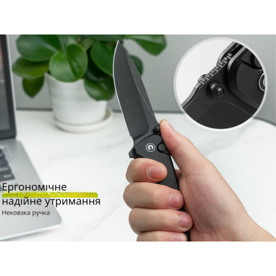 Ніж Civivi Hyperpulse Darkwash Black Aluminum (C23087A-1) Вінниця - фото 7
