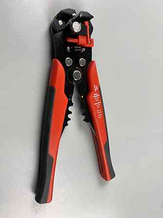 Професійні кліщі для зняття ізоляції, обрізки дротів та обтиску клем 205 мм Мукачево