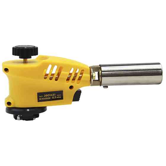 Пальник газовий з регулюванням полум'я зверху та п'єзозапалюванням Ø 20 мм 153 мм SIGMA (2901431) Київ