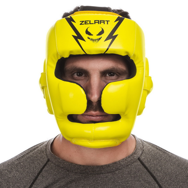 Шлем боксерский с полной защитой ZELART-1375 M-XL Шлемы для бокса и единоборств Киев - изображение 9