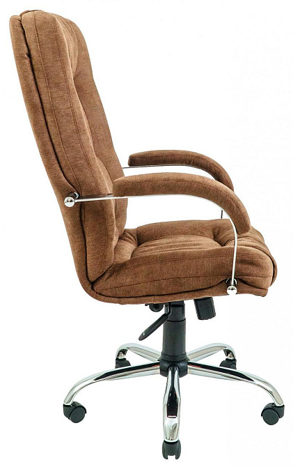 Офисное Кресло Руководителя Richman Alberto Misti Brown Хром М1 Tilt Коричневый Киев - изображение 4