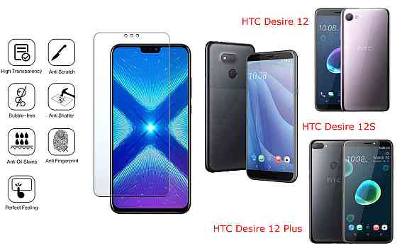 Защитное стекло NeoGlass для HTC Desire 12, 12S, 12 Plus – ультрапрозрачное и устойчивое Киев