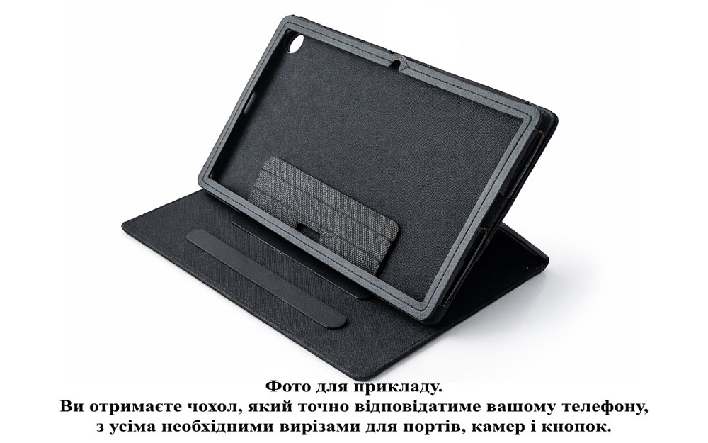 Чохол-книжка PlastGuard для Cubot Tab 30  – еко-шкіра, рамкова фіксація планшета, колір Чорний Мультикам Київ - фото 5