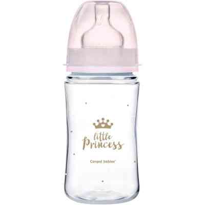 Пляшечка для годування Canpol babies Royal Baby з широким отвором 240 мл Рожева (35/234_pin) Вінниця