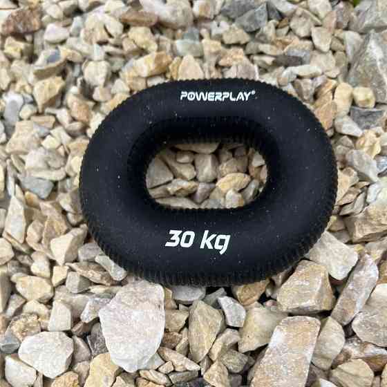 Еспандер кистьовий силіконовий PowerPlay PP-4336 Hand Grip Hard 30 кг. Чорний Кам'янське