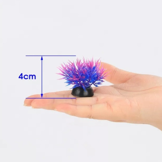 Искусственные растения в аквариум и террариум 4 см фиолетовый Киев - изображение 1