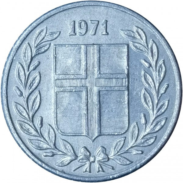 Исландия 10 аурар 1971 Полтава - изображение 1