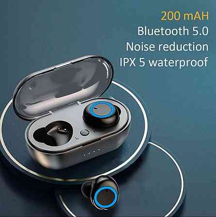 Наушники беспроводные TWS Y50 Bluetooth 5.0 + DER blue Киев