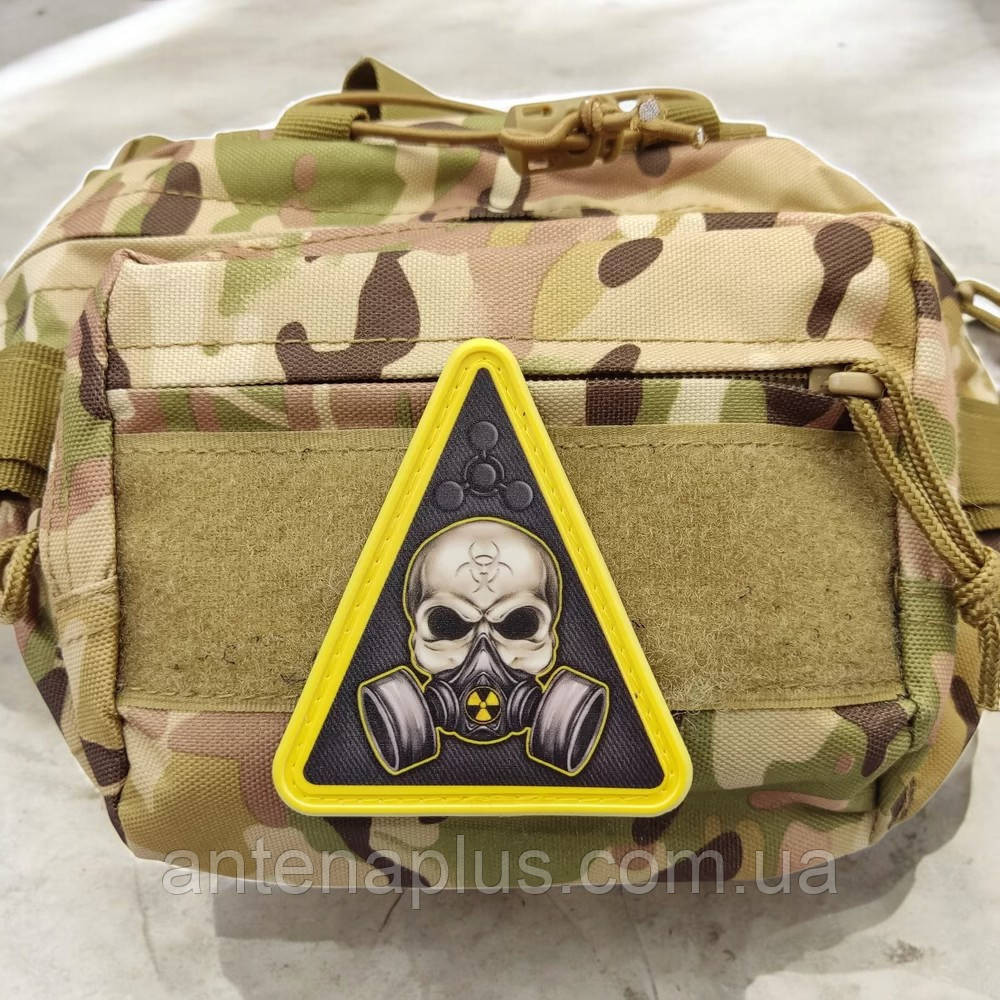 Знак хімічної зброї з черепом патч / шеврон Київ - фото 3