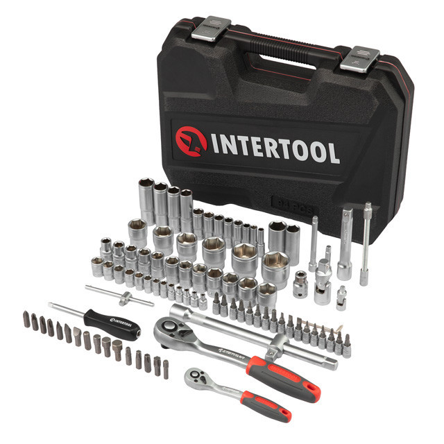 Набір інструментів 1/2 "& 1/4" 94од (ET-6094SP) INTERTOOL ET-9094 Київ - фото 3