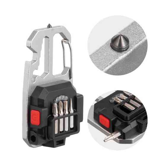 Фонарь-брелок, Multi-tool 9 в 1, STORM INTERTOOL LB-0161 Киев