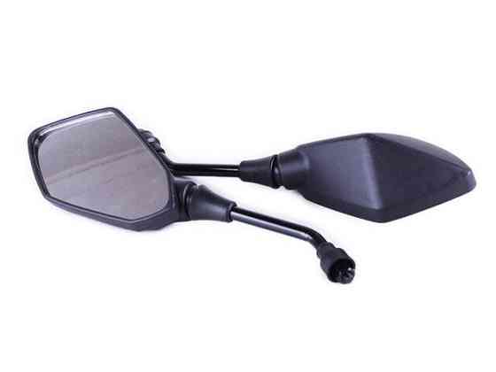 Дзеркала Призма чорні на мотоцикл, М8 к-т: 2 шт. Мукачево