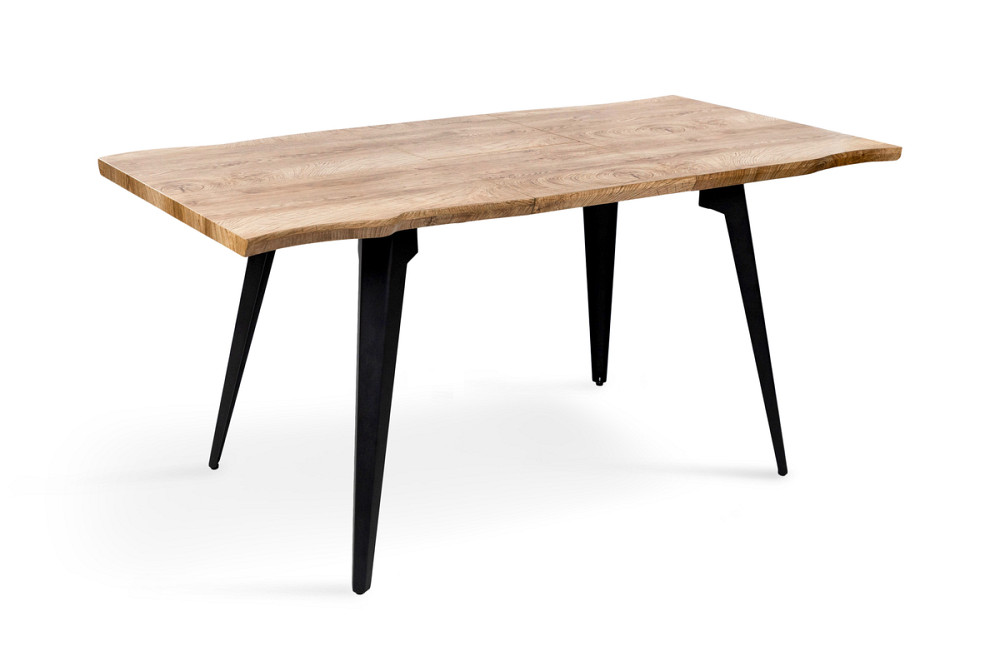 Стіл Лагуна, 120(+40)*80, чорний/штучний шпон MDF Київ - фото 5