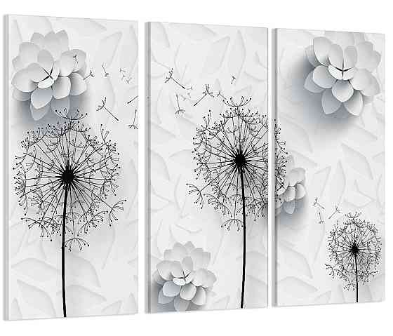 Модульна картина Абстракція Квіти Art-74_XXL Київ