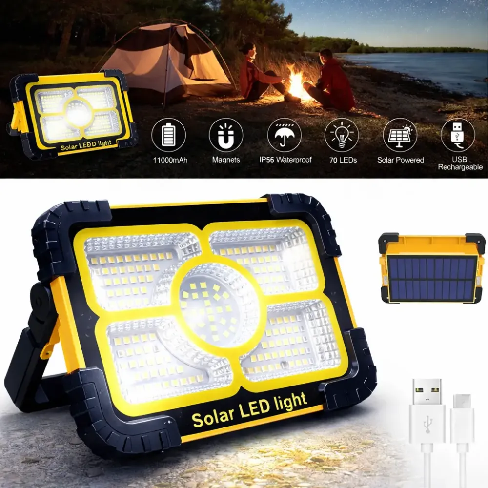 Фонарь аккумуляторный 30W, 3600mAh, Working Lamp JN-882 / Прожектор светодиодный / Лампа на солнечной панели Коломыя - изображение 1