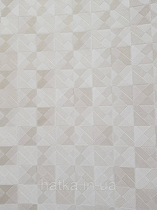 Шпалери метрові вінілові на флізелін AdaWall Beta метрові однотонні під тканину під льон білий з сірим Київ - фото 2