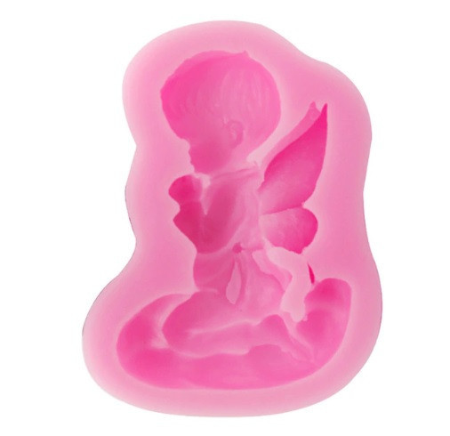 Молд силіконовий Ангел 77 на 58 мм рожевий Київ - фото 16