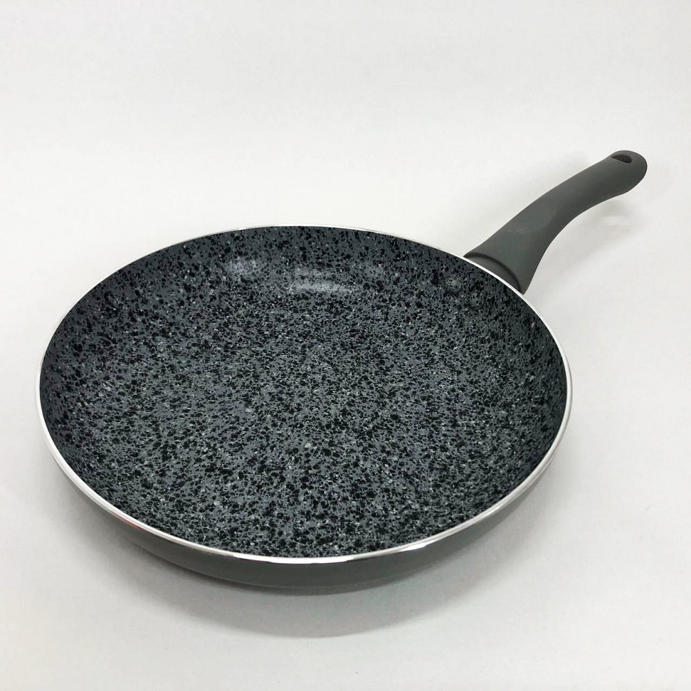 Литая сковорода с антипригарным покрытием Well Done WD-1024B 24 см, Легкая в использовании сковорода TC-93 Львов - изображение 2