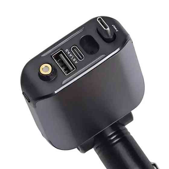 Автомобільний зарядний пристрій LED-проекція, зі швидкою зарядкою та висувним кабелем Type-C HP-E1 Київ