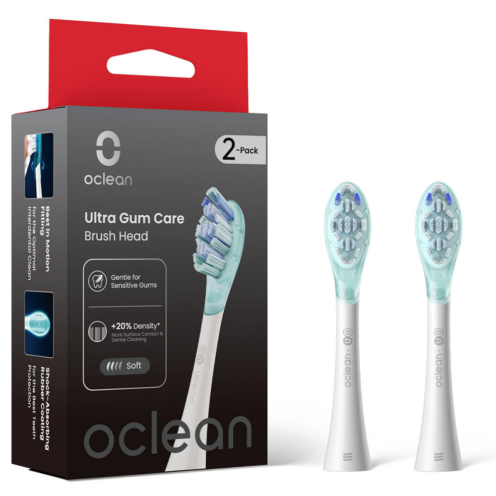Насадка для зубної електрощітки Oclean Ultra Gum Care White UG03 2 шт (6970810557008) ( white ) Харків - фото 1