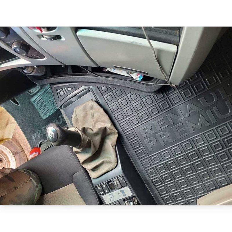Килимки Рено premium евро5 2007-> борт 2,5см, з перемичкою салону Мукачево - фото 2