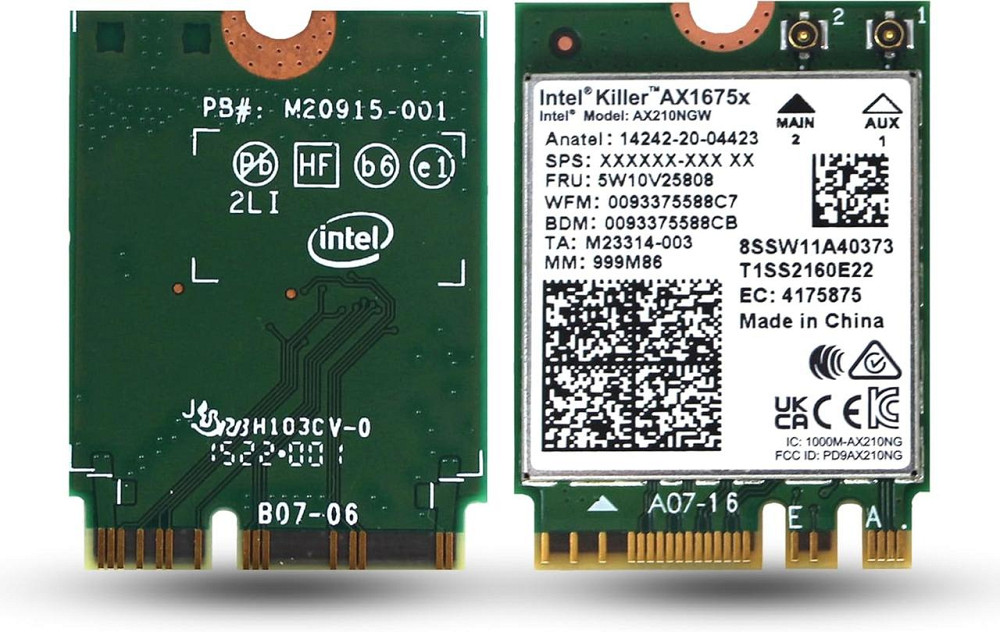 Адаптер Wi‑Fi Intel AX210.NGWG.NVX зелёный Wi‑Fi 6E 2x2 1675 PCIe Bluetooth 5.3 2.4/5/6 ГГц OFDMA MU‑MIMO Киев - изображение 1