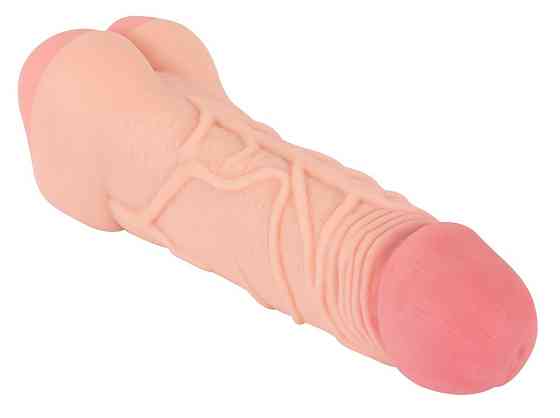 Насадка+мастурбатор - Nature Skin 2in1 Extension+Masturbator (+8 см) Sex Aura Киев