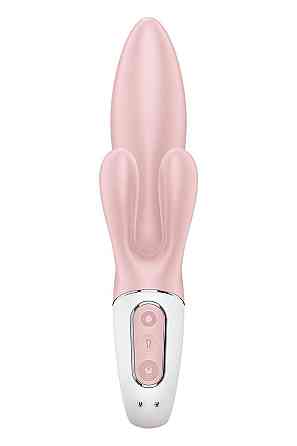 Надувной вибратор-кролик Satisfyer Air Pump Bunny 3 розовый Sex Aura Киев