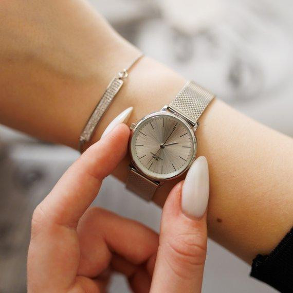 Жіночий наручний годинник Baosaili BOX IBSO в наборі (Сріблясті) Вінниця - фото 9