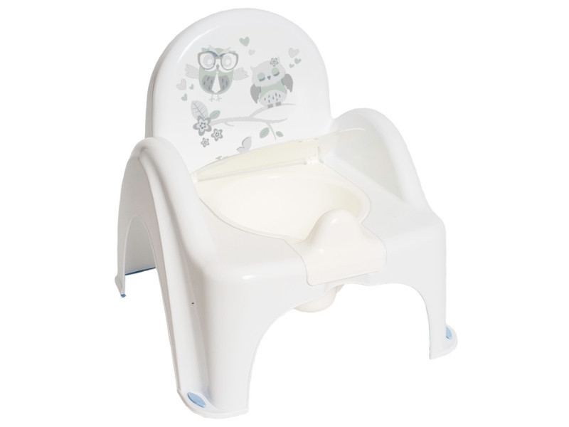 Горщик- стілець дитячий антиковзкий OWLS white Київ - фото 1
