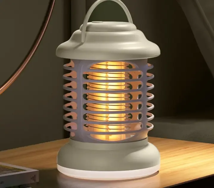 Лампа-фонарь кемпинговая антимоскитная с аккумулятором 1200 мАч и зарядным кабелем светодиодным освещением против комаров Коломия - фото 2