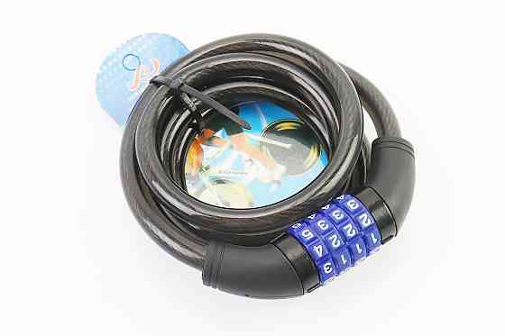 Замок протиугінний тросовий 1500х12мм з 4-х значним кодом, TY427 Київ