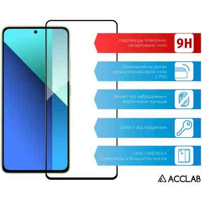Скло захисне ACCLAB Full Glue Xiaomi Redmi Note 13 4G Black (1283126583704) Вінниця