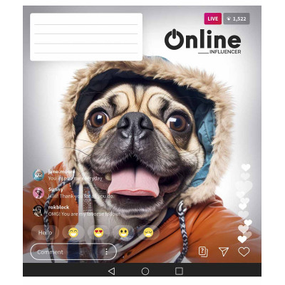 Зошит Школярик Online 48 аркушів клітинка (048-3420K) Вінниця - фото 5