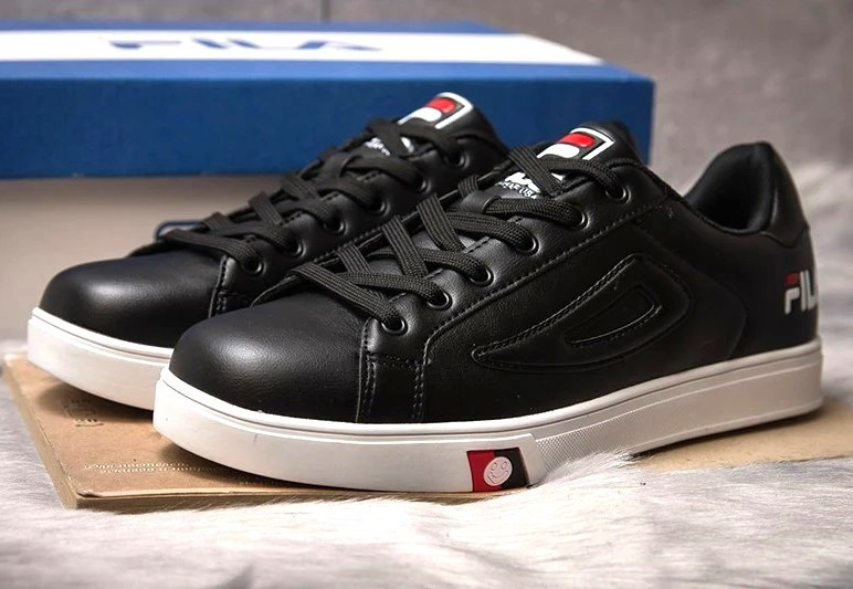 Мужские Кроссовки FILA Черные Белые Кеды Фила Кожаные (размеры: 40,41,42,43,44) Видео Обзор Днепр - изображение 3