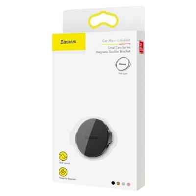 Универсальный автодержатель Baseus Small ears series Magnetic suction bracket (Flat type) black (SUER-C01) Винница