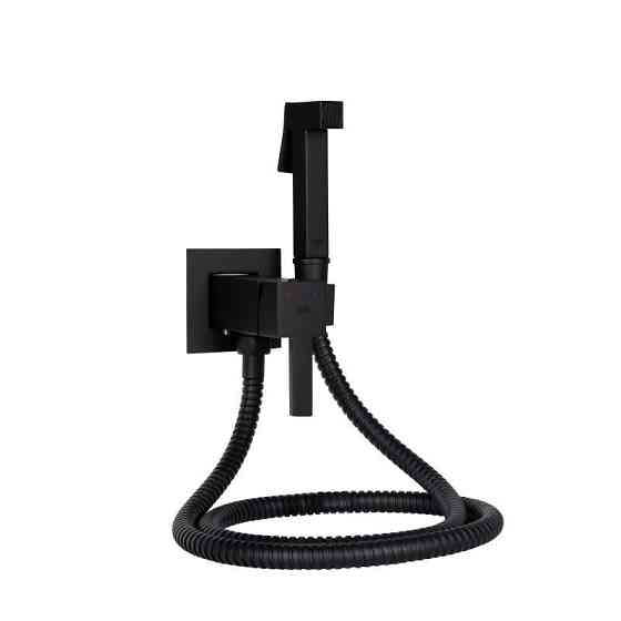 Гігієнічний набір із змішувачем прихованого монтажу Qtap Inspai-Varius QT259710842859NB чорний Київ